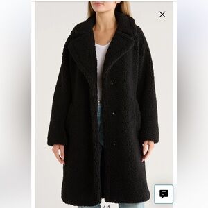 {Lucky Brand} Faux Shearling Coat